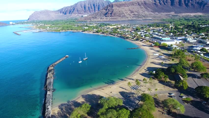 Pokai bay is one of the most breathtaking beaches in this west Oahu itinerary
